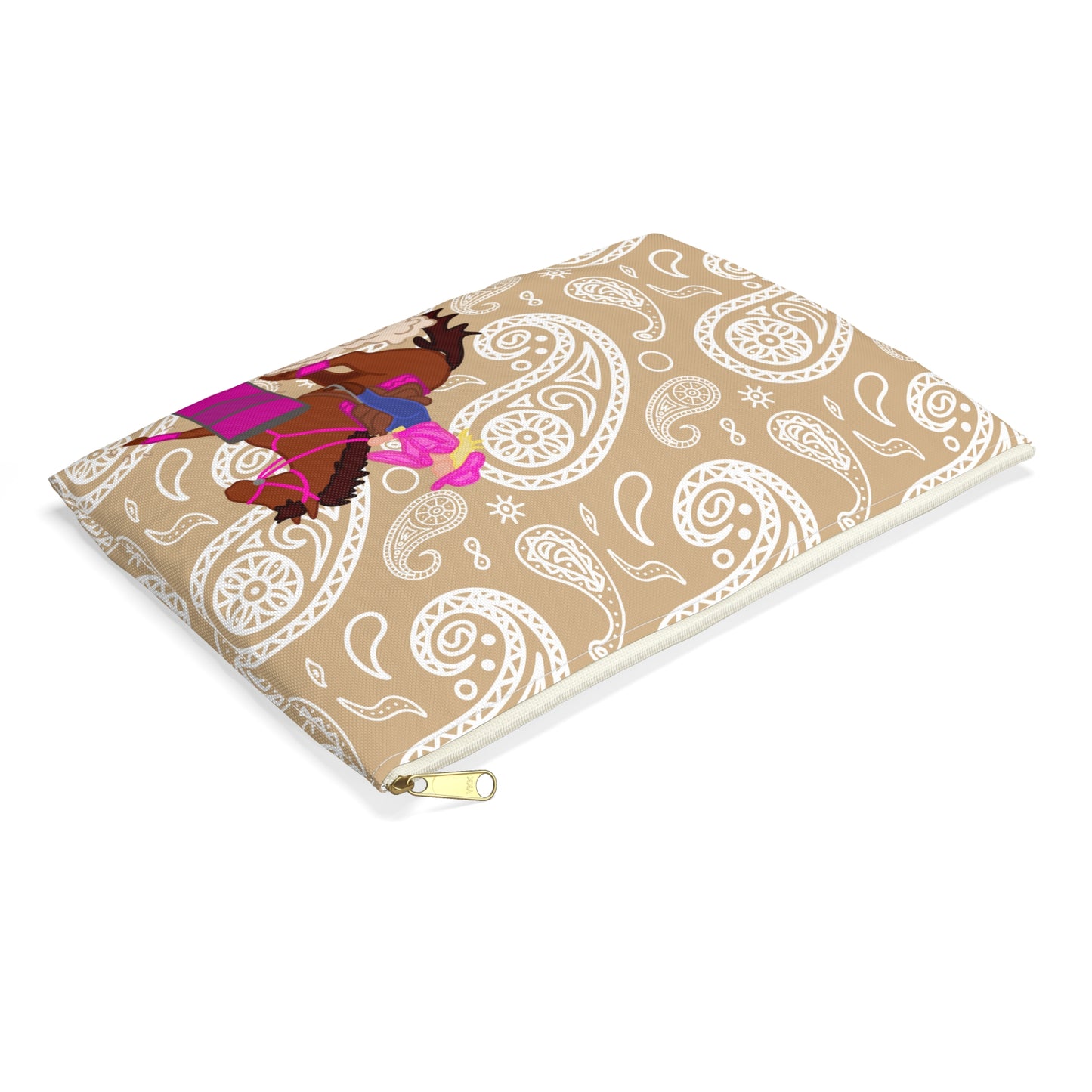 Barrel Racing Horse Accessory Pouch — Cowgirl Horse Makeup Bag