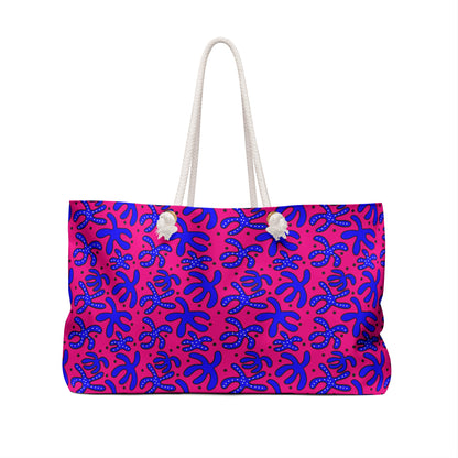 Colorful Hand Drawn Starfish Weekender Bag Beach Tote Nautical Travel Bag