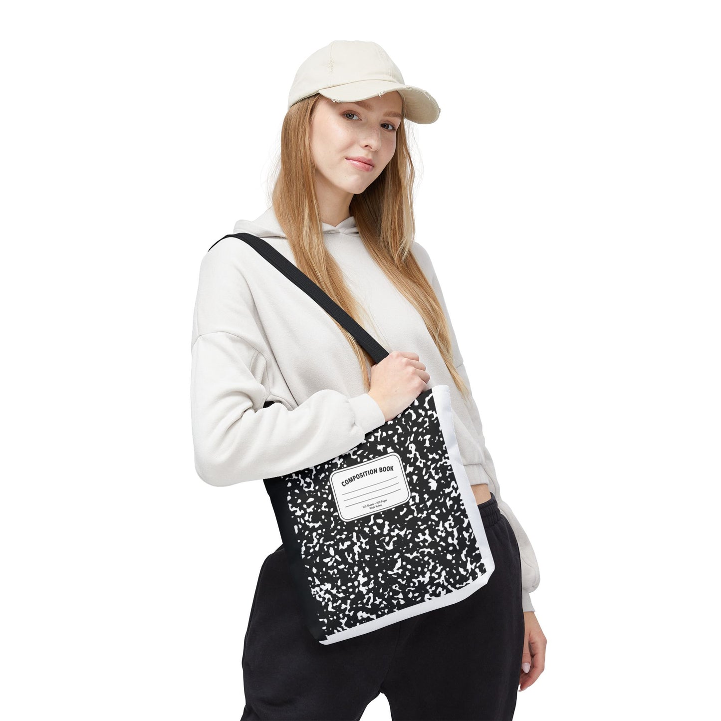 Composition Notebook Teacher Tote Bag | Back to School Gift | 3 Sizes