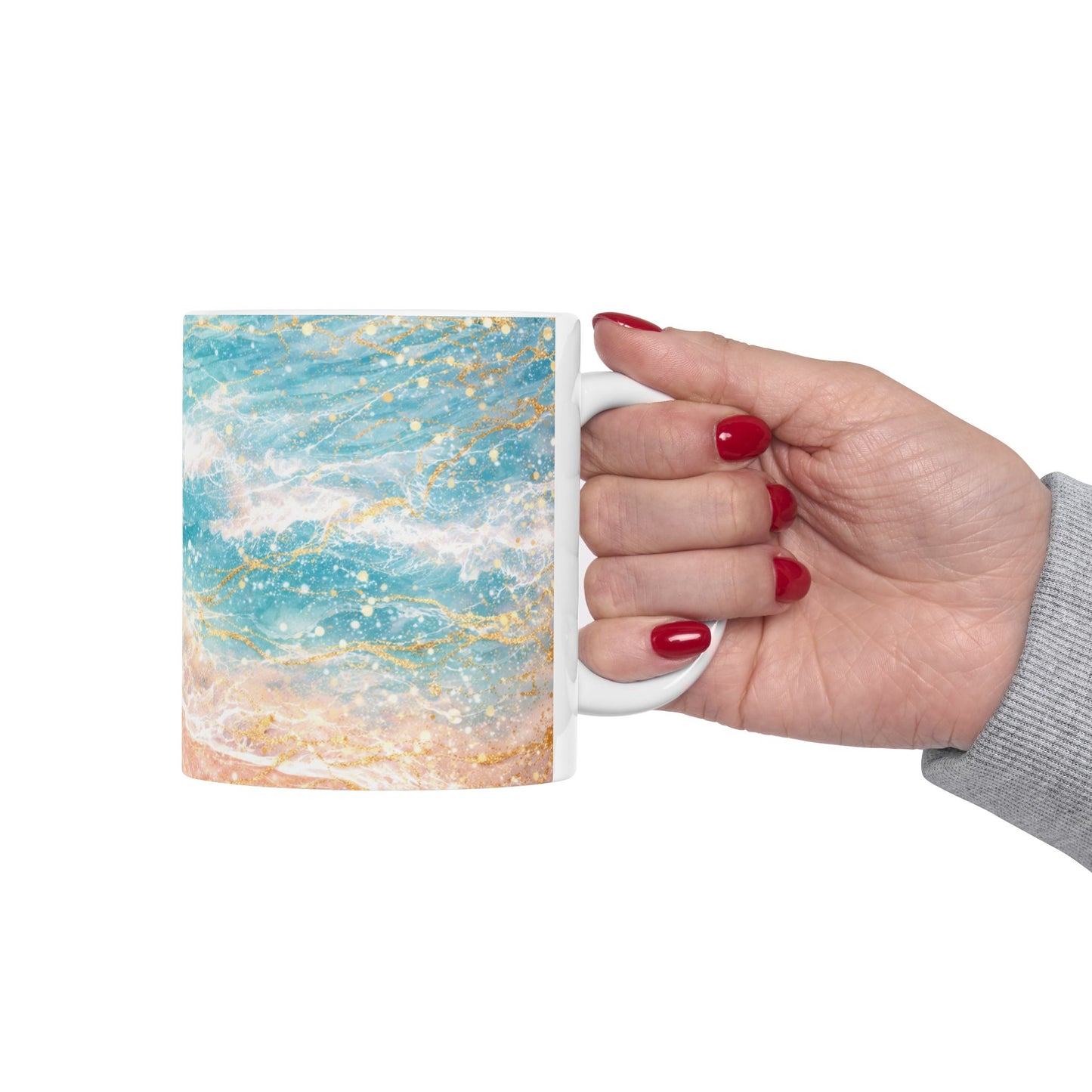 My Sand Bag™ | Watercolor Shoreline Coffee Mug