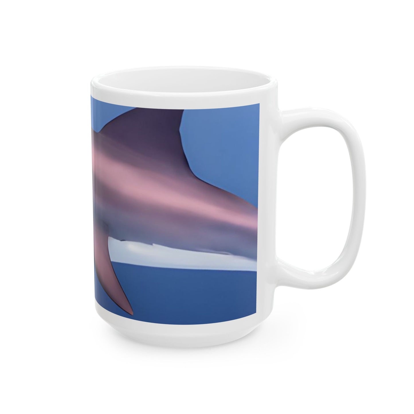 Great White Shark Coffee Mug Ceramic With Bold Ocean Artwork In Vibrant High Definition Color