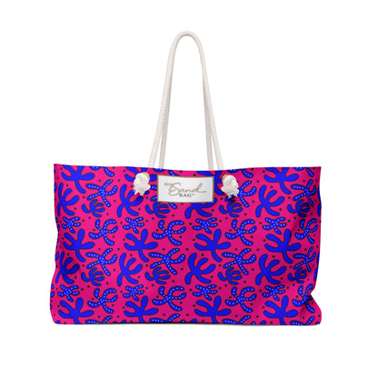 Colorful Hand Drawn Starfish Weekender Bag Beach Tote Nautical Travel Bag